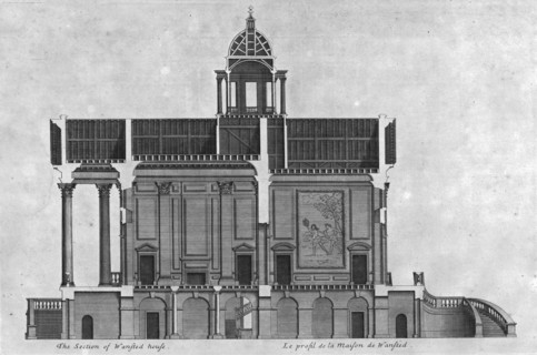 'The Section of Wansted House', 18th century. Creator: Unknown.