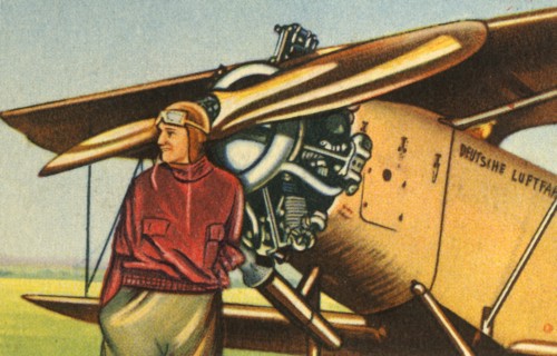 Elly Beinhorn with her plane, 1932. Creator: Unknown.