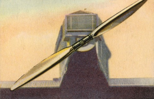 Junkers metal propeller with adjustable paddle blades, 1932.  Creator: Unknown.
