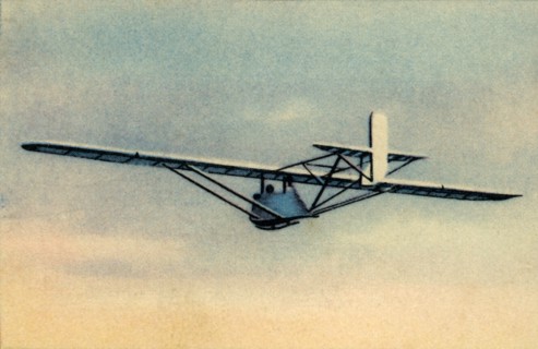 Pupil in camouflaged 'Zögling' training glider, 1932. Creator: Unknown.
