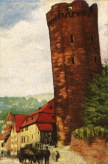 The Leaning Tower of Dausenau, c1928. Creator: Unknown.