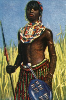 African warrior, c1928. Creator: Unknown.