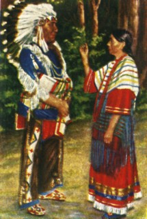 Native American couple, c1928. Creator: Unknown.