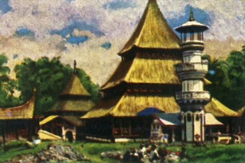Temple in Kota Baru, eastern Sumatra, c1928. Creator: Unknown.