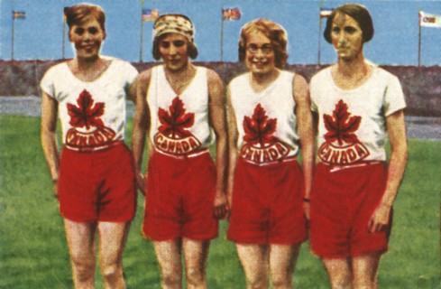 Canadian team, women's 4 x 100 metres relay, 1928. Creator: Unknown.
