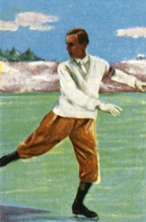 Swedish figure skater Gillis Grafström, 1928. Creator: Unknown.