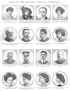 'Some of the Titanic's Notable Passengers', April 20, 1912. Creator: Unknown.