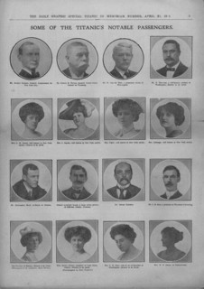 'Some of the Titanic's Notable Passengers', April 20, 1912. Creator: Unknown.