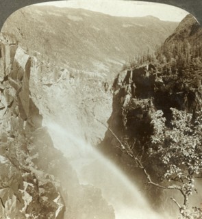 'Rainbow in the spray of the Rjukanfos, Norway', c1905. Creator: Unknown.