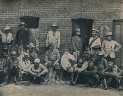 'A Group of Afrikaners and Zulus', c1900. Creator: Unknown.