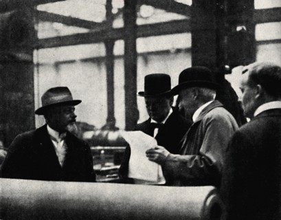 'Inspecting an Arms Factory', c1917, (1945). Creator: Unknown.