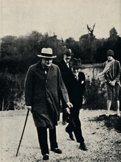'On Holiday With His Son in Italy', 1920s, (1945). Creator: Unknown.