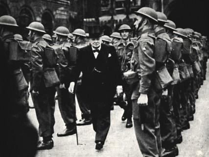 'Inspecting The Home Guard', 1940s, (1945). Creator: Unknown.