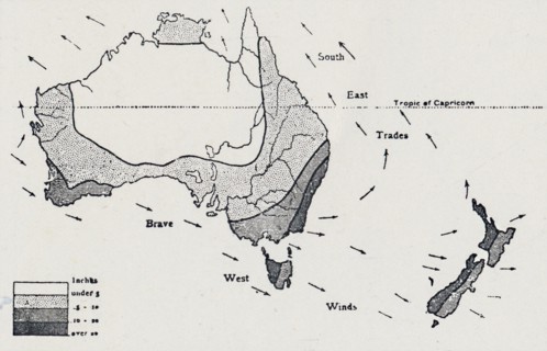 'Winds and Rainfall. - May to October', 1923. Creator: Unknown.
