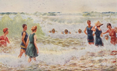 'Surf Bathing', 1923. Creator: Unknown.