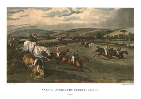 'Vale of Aylesbury Steeple Chase', Plate 1, c1836, (c1955). Creators: Charles Hunt, George Hunt.