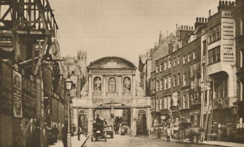 'Temple Bar: The City Boundary in the Strand in the Year 1878', c1935. Creator: Unknown.