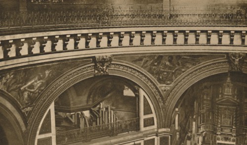 'From Crown To Base of London's Vast Cathedral: The Whispering Gallery', c1935. Creator: Unknown.