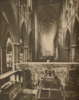'The Abbey's Grand Interior: Looking West from the Chapel of the Confessor', c1935. Creator: Unknown.