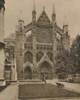 'The Modern North Front and the Main Entrance to the Abbey', c1935. Creator: Unknown.