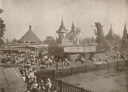 'Buddhist Cremation Scene. - A Phoongyi-byan', 1900. Creator: Unknown.