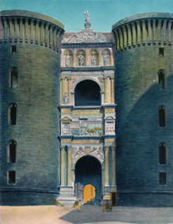 'Napoli - Castel Nuovo, Arco D'Aragona', c1900. Creator: Unknown.