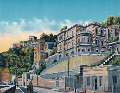 'Napoli - Corso Vittorio Emanuele, Hotel Bertolini E Funicolare Vomero', c1900. Creator: Unknown.