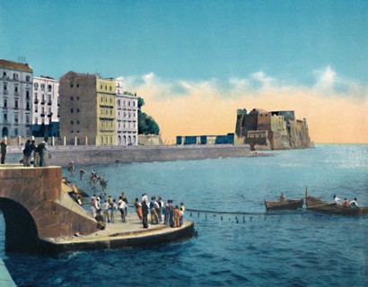 'Napoli - Via Partenope E Castello Dell'Ovo', c1900. Creator: Unknown.