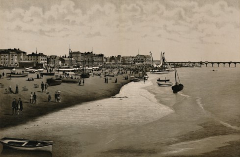 'The Beach, Yarmouth', c1880. Creator: Unknown.
