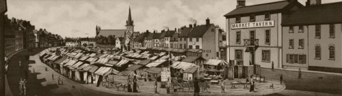 'The Market Place', c1880. Creator: Unknown.
