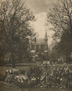 'Red Brick Library of Lincoln's Inn from New Square', c1935. Creator: King.