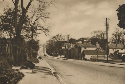 'Where The Roman Road To Dover Crosses Shooter's Hill Beyond Blackheath', c1935. Creator: W Whiffin.