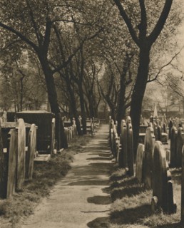 'In the Dissenters' Disused Burial Ground at Bunhill Fields', c1935. Creator: Taylor.