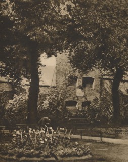 'Site of the Marshalsea Prison from the Churchyard of St. George's, Southwark', c1935. Creator: Taylor.