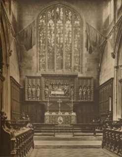 'Chancel and East Window of St. Margaret's, Westminster', c1935. Creator: Taylor.