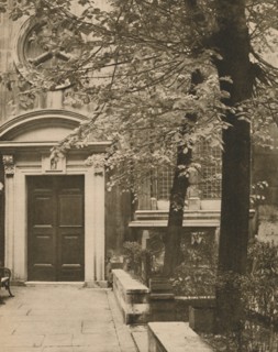 'South Door of the Church of St. Mary Aldermanbury', c1935. Creator: Walter Benington.