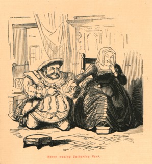 'Henry wooing Catherine Parr', 1897.  Creator: John Leech.