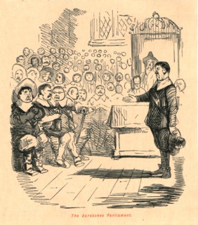 'The Barebones Parliament', 1897.  Creator: John Leech.
