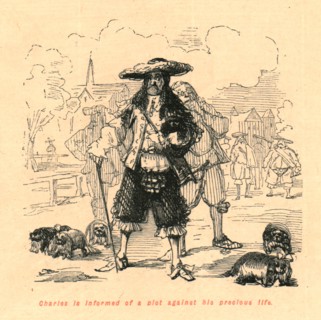 'Charles is informed of a plot against his precious life', 1897.  Creator: John Leech.