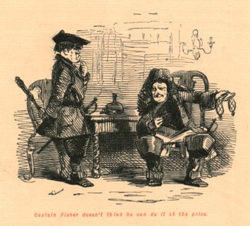 'Captain Fisher doesn't think he can do it at the price', 1897.  Creator: John Leech.