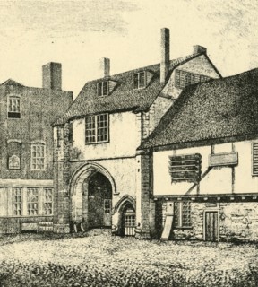 'Gateway of St. Saviour's, Bermondsey', 1794, (1925). Creator: Unknown.