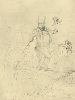 'Schwierige Passage', mid-late 19th century, (c1924).  Creator: Carl Spitzweg.