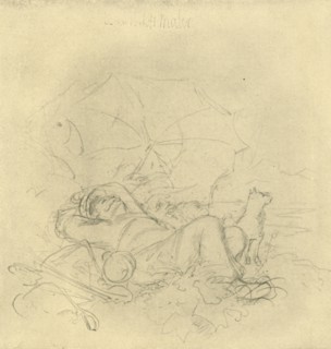 'Der Landschaftsmaler I', mid-late 19th century, (c1924).  Creator: Carl Spitzweg.