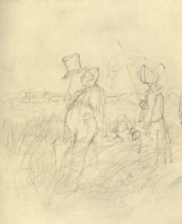 'Sonntagsspaziergang', mid-late 19th century, (c1924).  Creator: Carl Spitzweg.