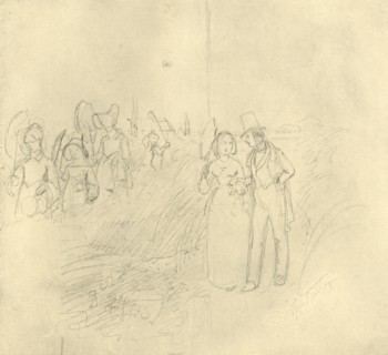 'Institutsspaziergang', mid-late 19th century, (c1924).  Creator: Carl Spitzweg.