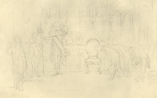 'Im Vorzimmer seiner Hoheit', mid-late 19th century, (c1924).  Creator: Carl Spitzweg.