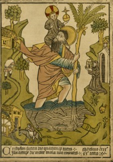 'St. Christopher. 1423', 1915. Creator: Unknown.