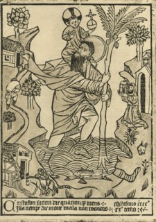 'St. Christopher. 1423', 1915. Creator: Unknown.