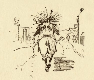 John Gilpin's wine bottles explode, 1878, (c1918).  Creator: Randolph Caldecott.