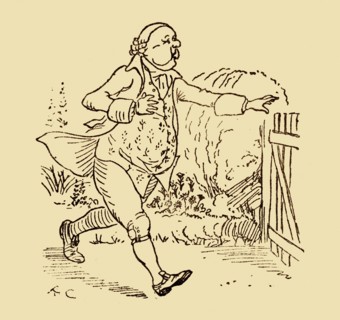 John Gilpin's friend, 1878, (c1918).  Creator: Randolph Caldecott.